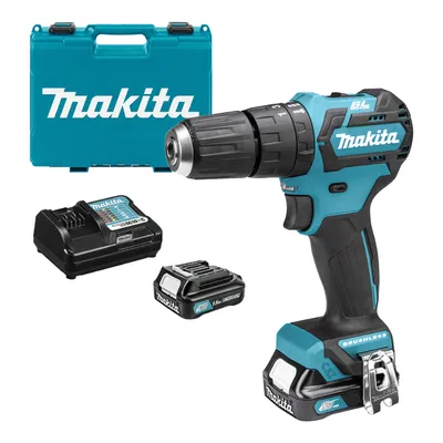 Акумулаторен винтоверт Makita ударен с 2 батерии и зарядно, 12 V, 1.5 Ah, 35 Nm, 0.8-10 мм, HP332DWYE