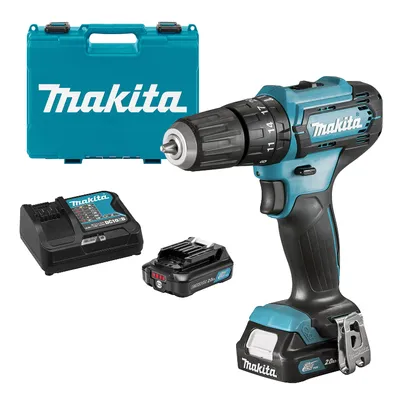 Акумулаторен винтоверт Makita ударен с 2 батерии и зарядно, 12 V, 2 Ah, 30 Nm, 0.8-10 мм, HP333DSAE