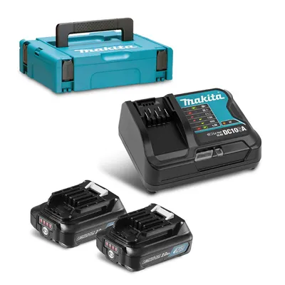 Акумулаторна батерия Makita Li-Ion със зарядно у-во  10.8 V, 2 Ah, 2 бр.