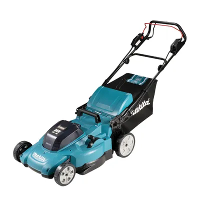 Акумулаторна косачка Makita самоходна, с кош без батерия и зарядно, 36 V, 530 мм, 800 м2, DLM539Z