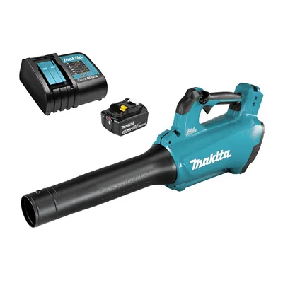 Акумулаторна въздуходувка Makita с 1 батерия и зарядно, 18 V, 5 Ah, 780 м3/ч, DUB184ST