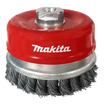 Четка чашковидна за ъглошлайф Makita от стоманена усукана тел  ф 100 мм, 0.5 мм, M14