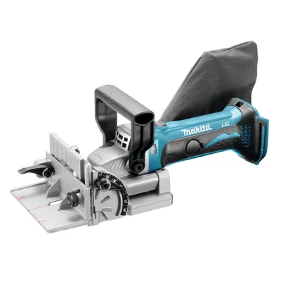 Фреза за дървени сглобки Makita тип бисквитка   без батерия и зарядно, 18 V, 6500 об./мин, 100 мм, DPJ180Z