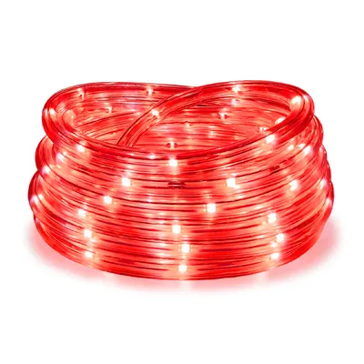 LED маркуч Horoz с червена светлина прозрачен 230 V