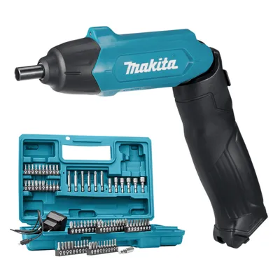 Акумулаторна отвертка Makita  с вградена батерия и зарядно, 3.6 V, 1.5 Ah, 1/4", 4 Nm, DF001DW