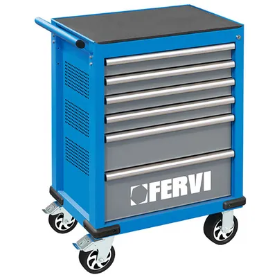 Шкаф Fervi метален подвижен  770x460x985 мм, 165 кг, син, C960/F6