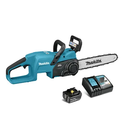 Акумулаторна резачка за дърва Makita с 1 батерия и зарядно, 18 V, 5 Ah, 30 см, 3/8 ", 1.1 мм, DUC307RT