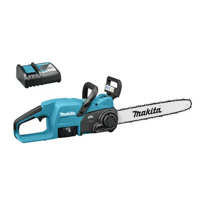 Акумулаторна резачка за дърва Makita с 1 батерия и зарядно, 18 V, 5 Ah, 40 см, 3/8 ", 1.1 мм, DUC407RT