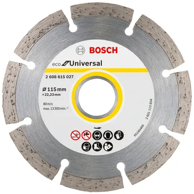 Диск диамантен за сухо рязане Bosch универсален 115 мм, 22.23 мм, Eco for Universal