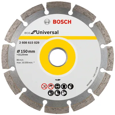 Диск диамантен за сухо рязане Bosch универсален  150 мм, 22.23 мм, Eco for Universal