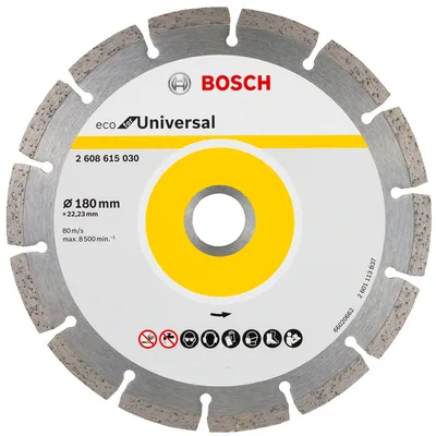 Диск диамантен за сухо рязане Bosch универсален  180 мм, 22.23 мм, Eco for Universal
