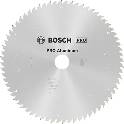 Диск карбиден за рязане Bosch на алуминий  250 мм, 30 мм, 1.8 мм, 68 z, PRO Aluminium cordless