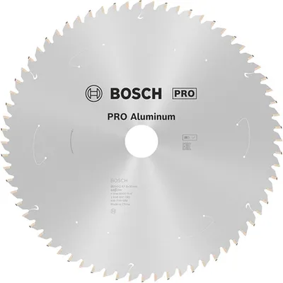 Диск карбиден за рязане Bosch на алуминий 254 мм, 30 мм, 1.8 мм, 68 z, PRO Aluminium cordless