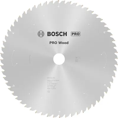 Диск карбиден за рязане Bosch на дърво  305 мм, 30 мм, 1.6 мм, 96 z, PRO Wood cordless