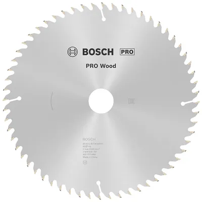 Диск циркулярен за рязане Bosch на дърво фино напречно надлъжно с HM пластини 235 мм, 30 мм, 1.8 мм, 60 z, PRO Wood