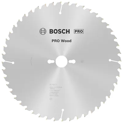 Диск циркулярен за рязане Bosch на дърво фино напречно надлъжно с HM пластини   250 мм, 30 мм, 2.2 мм, 80 z, PRO Wood