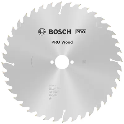 Диск циркулярен за рязане Bosch на дърво фино напречно надлъжно с HM пластини 254 мм, 30 мм, 1.4 мм, 40 z, PRO Wood