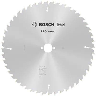 Диск циркулярен за рязане Bosch на дърво фино напречно надлъжно с HM пластини 315 мм, 30 мм, 2.2 мм, 48 z, PRO Wood