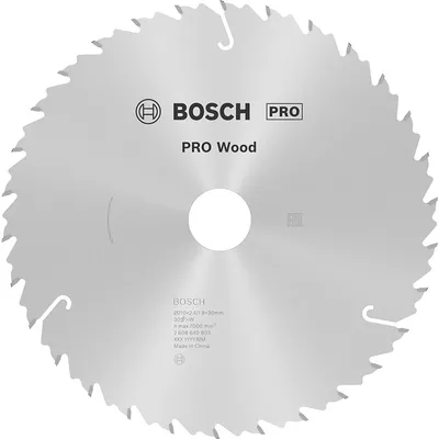 Диск циркулярен за рязане Bosch на дърво напречно надлъжно с HM пластини 210 мм, 30 мм, 1.8 мм, 30 z, PRO Wood
