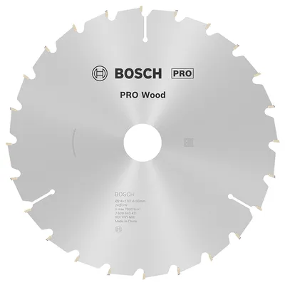 Диск циркулярен за рязане Bosch на дърво напречно надлъжно с HM пластини 216 мм, 30 мм, 1.4 мм, 24 z, PRO Wood