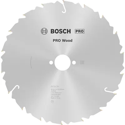 Диск циркулярен за рязане Bosch на дърво напречно надлъжно с HM пластини  230 мм, 30 мм, 1.8 мм, 18 z, PRO Wood