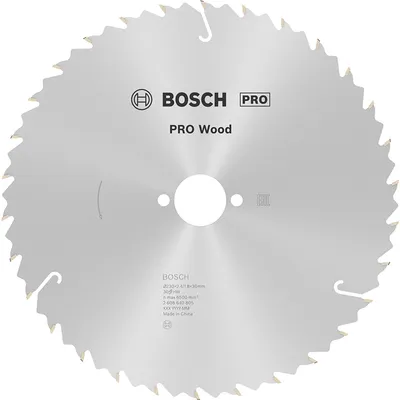 Диск циркулярен за рязане Bosch на дърво напречно надлъжно с HM пластини 230 мм, 30 мм, 1.8 мм, 30 z, PRO Wood