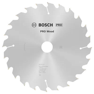 Диск циркулярен за рязане Bosch на дърво напречно надлъжно с HM пластини 235 мм, 30 мм, 1.8 мм, 24 z, PRO Wood
