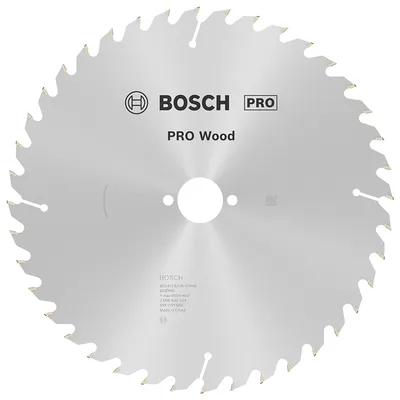 Диск циркулярен за рязане Bosch на дърво напречно надлъжно с HM пластини 254 мм, 30 мм, 1.8 мм, 60 z, PRO Wood