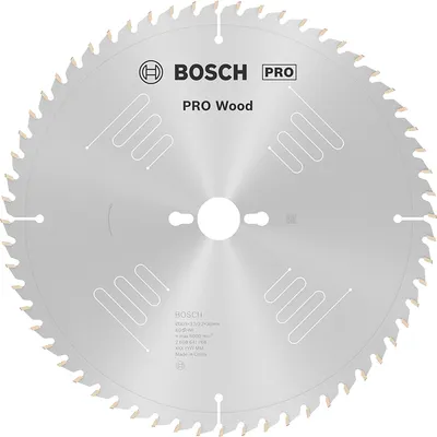 Диск циркулярен за рязане Bosch на дърво напречно надлъжно с HM пластини 305 мм, 30 мм, 2.2 мм, 60 z, PRO Wood