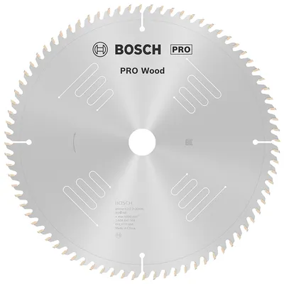 Диск циркулярен за рязане Bosch на дърво напречно надлъжно с HM пластини 305 мм, 30 мм, 2.2 мм, 80 z, PRO Wood