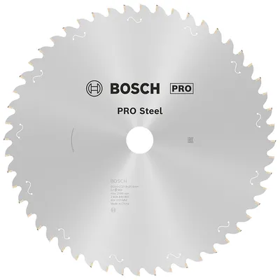 Диск циркулярен за рязане Bosch на метали с HM пластини 254 мм, 25.4 мм, 1.8 мм, 52 z, PRO Steel