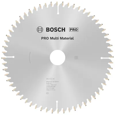Диск циркулярен за рязане Bosch универсален с HM пластини 216 мм, 30 мм, 1.8 мм, 60 z, PRO Multi Material