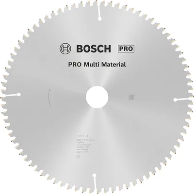 Диск циркулярен за рязане Bosch универсален с HM пластини  260 мм, 30 мм, 2.5 мм, 80 z, PRO Multi Material