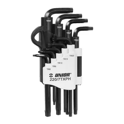 Г-образен ключ Unior Torx/Torx комплект  TX9-40, 8 бр., 220/7TXPH