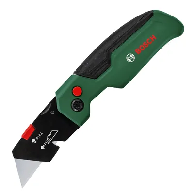 Макетен нож Bosch метален с трапецовидно острие сгъваем  175х25 мм