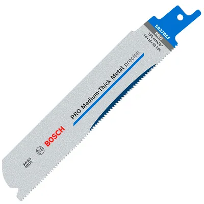 Нож за саблен трион Bosch за метал  150 мм, 14/16/18 TPI, PRO Medium-Thick Metal precise S937BEF