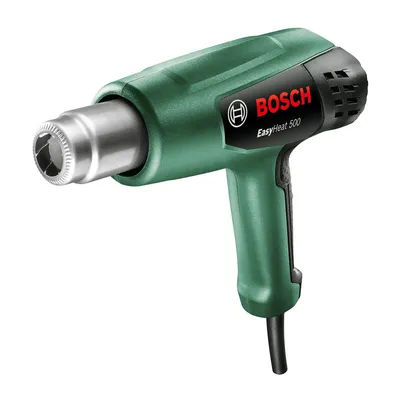 Пистолет за горещ въздух Bosch електрически в кутия  1600 W, 240-450 л/мин, 300-500 °C, EasyHeat 500