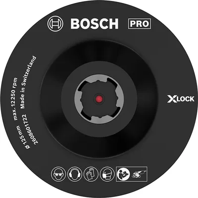 Подложна шайба Bosch за ъглошлайф с велкро  ф 125 мм, X-LOCK, PRO X-Lock