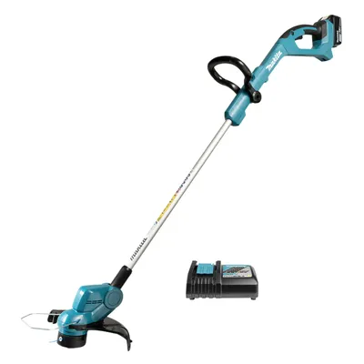 Акумулаторен тример Makita с 1 батерия и зарядно, 18 V, 3 Ah, 260 мм, DUR193RF