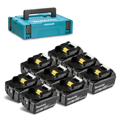 Акумулаторна батерия Makita Li-Ion със зарядно у-во  18 V, 5 Ah, 8 бр., LXT