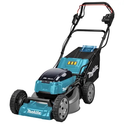 Акумулаторна косачка Makita самоходна, с кош без батерия и зарядно, 36 V, 460 мм, 1800 м2, DLM462Z