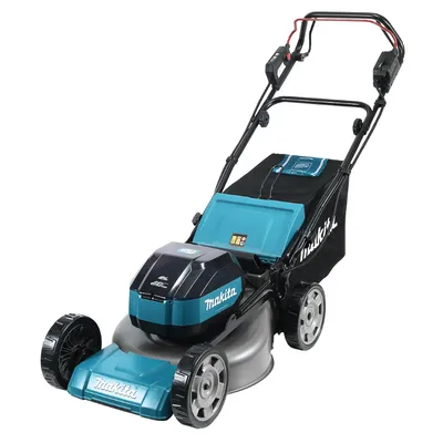 Акумулаторна косачка Makita самоходна, с кош  без батерия и зарядно, 64 V, 480 мм, 2000 м2, LM003JZ