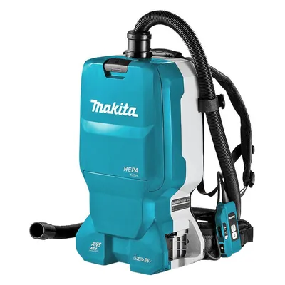 Акумулаторна прахосмукачка Makita за сухо почистване без батерия и зарядно, 85 W, 36 V, 1800 л/мин, 6 л, DVC665Z