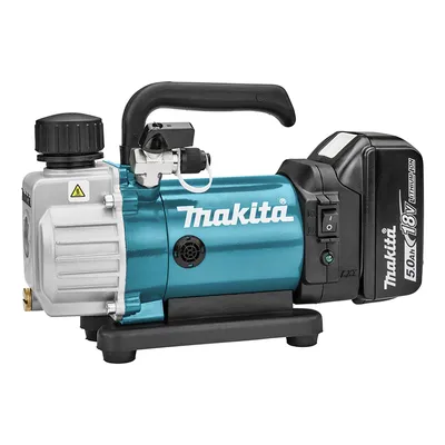 Акумулаторна вакуумна помпа Makita за хладилна и климатична техника с 1 батерия и зарядно, 3 м3/ч, 18 V, DVP180RT