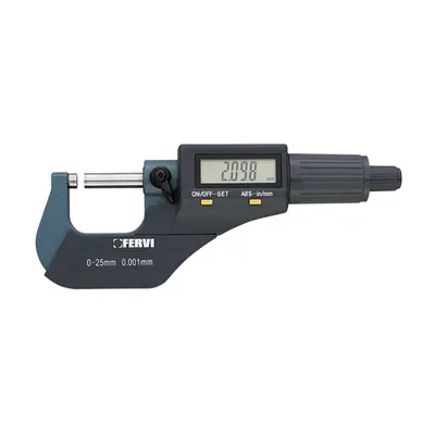 Дигитален микрометър Fervi  0-25 мм, 0.003 мм/м, M021/00/25