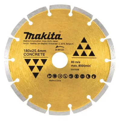 Диск диамантен за сухо рязане Makita на тухли, бетон и керемиди  180 мм, 25.4 мм, 1.3 мм