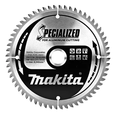Диск циркулярен за рязане Makita на алуминий с HM пластини 160 мм, 20 мм, 1.8 мм, 60 z, Specialized