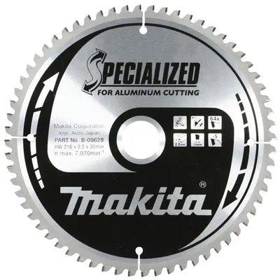 Диск циркулярен за рязане Makita на алуминий с HM пластини  250 мм, 30 мм, 1.8 мм, 100 z, Specialized