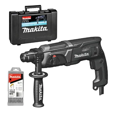 Електрически перфоратор Makita  SDS-plus, 780 W, 2.4 J, 0-4500 уд./мин, HR2470BX40