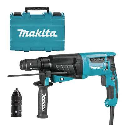 Електрически перфоратор Makita  SDS-plus, 800 W, 2.4 J, 0-4600 уд./мин, HR2630T